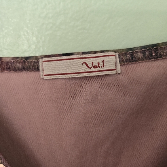 Vol 1 Babydoll Fairy Sequin Cami Tunic Top Size Medium Handkerchief Hem - Picture 8 of 11